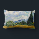 Coussin Rectangle Vincent Van Gogh Wheat Field With Cypresses<br><div class="desc">Vincent Van Gogh Champ de blé avec Cyprès Art fin Un champ de roues avec Cyprès (parfois appelé Un Cornfield avec Cyprès) est l'une des trois peintures à l'huile similaires de 1889 par Vincent van Gogh, dans le cadre de sa série de champs de blé. Tous furent exécutés à l'asile...</div>
