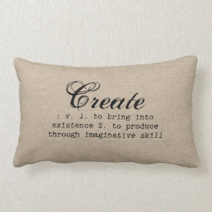 Coussin Rectangle Vintage créer définition rustique girly chic brun