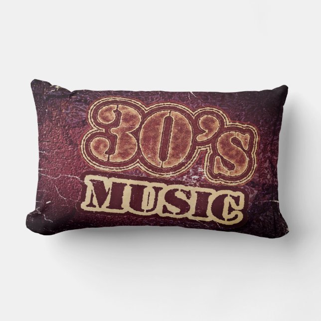Coussin Rectangle Vintage Music 30's (Recto)
