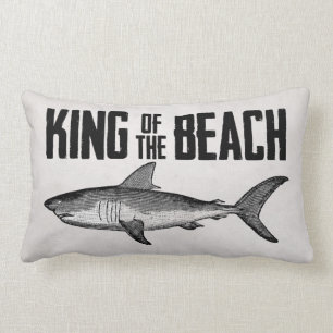 Coussin Rectangle Vintage Shark Beach King
