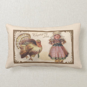 Coussin Rectangle Vintage Thanksgiving Turquie