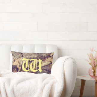 Coussin Rectangle Vintage tronc d'arbre en bois arrière - plan perso