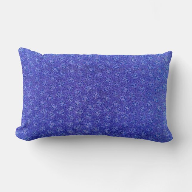 Coussin Rectangle Violettes vintages de bigorneau (Recto)