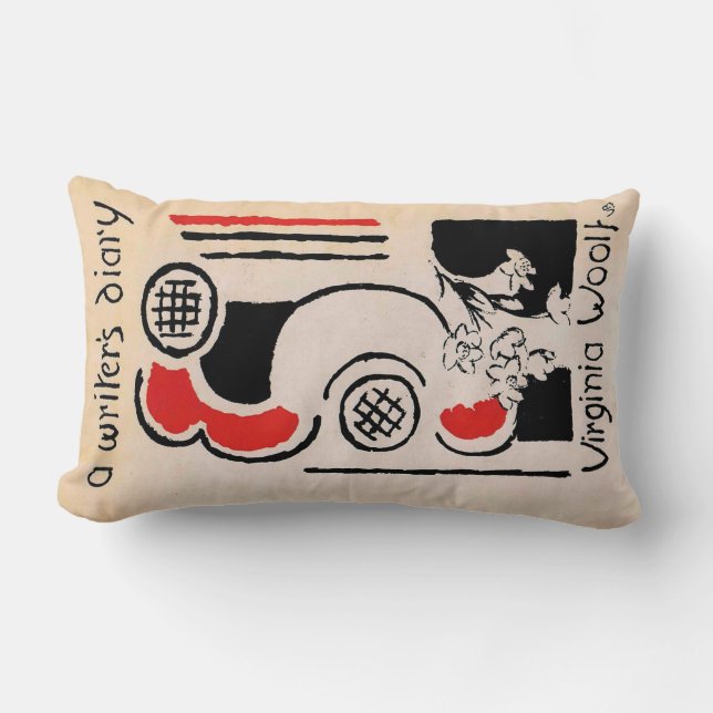 Coussin Rectangle Virginia Woolf Vanessa Bell Couverture d'un journa (Recto)