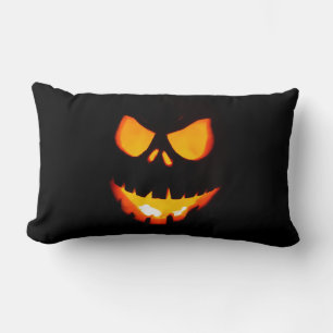 Coussin Rectangle Visage d'Halloween effrayant amusant et cool