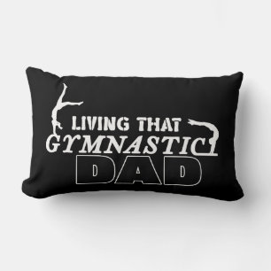Coussin Rectangle Vivre ce papa de gymnastique, amateur de gymnastiq