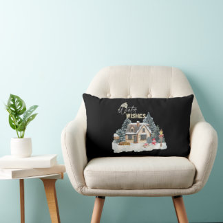 Coussin Rectangle Voeux d'hiver