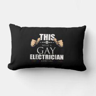 Coussin Rectangle Voici À Quoi Ressemble Un Électricien Gay