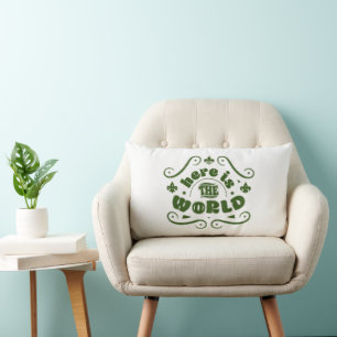 Coussin Rectangle Voici le monde