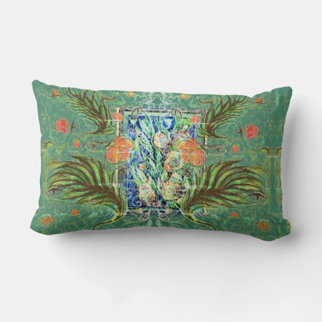 Coussin Rectangle Voisins de l'extrême  (Verso)