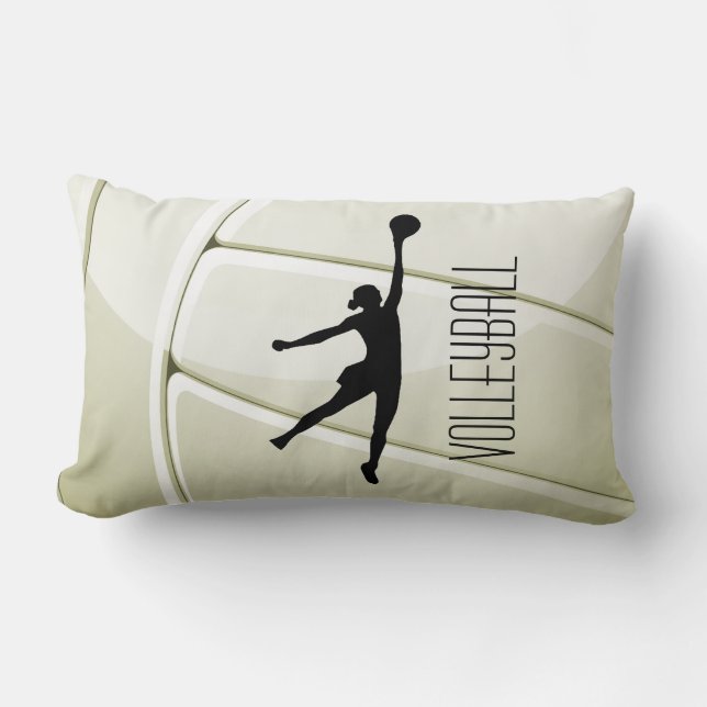 Coussin Rectangle Volleyball Design Jeu d'oreiller (Recto)