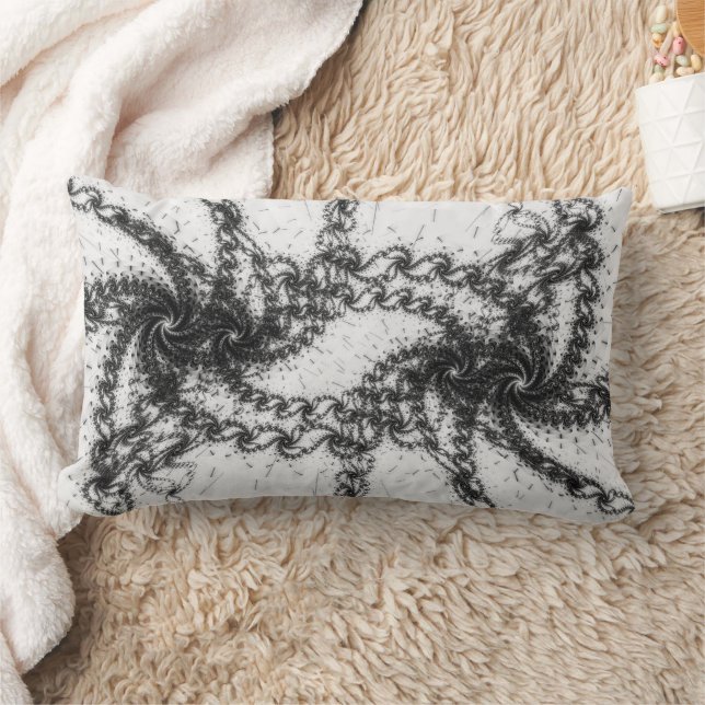 Coussin Rectangle Vortices liées - Double Vision (Couverture)