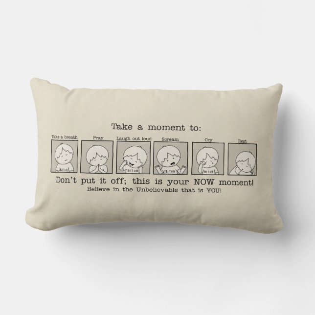 Coussin Rectangle Votre instant (Recto)