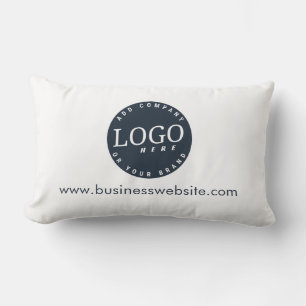 Coussin Rectangle Votre logo d'entreprise Slogan et site Web personn