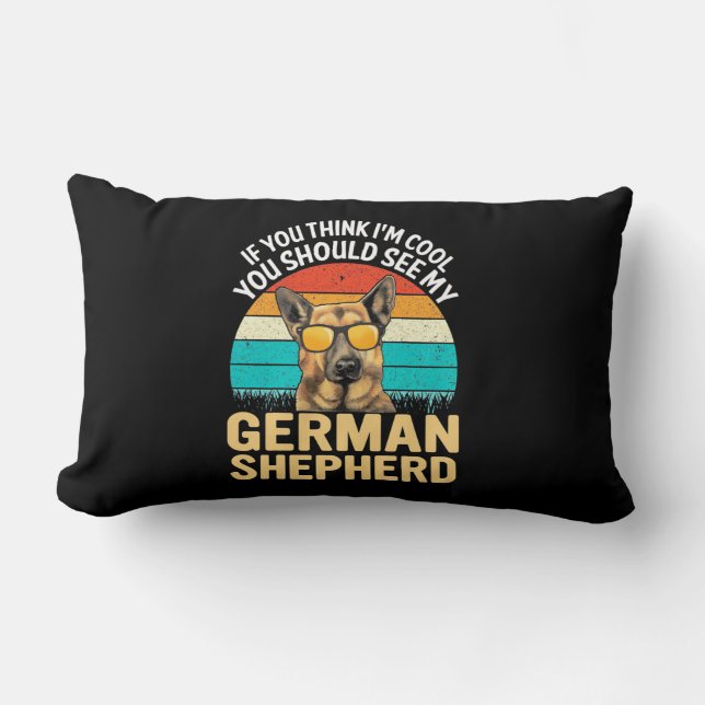 Coussin Rectangle Vous Devriez Voir Mon Berger Allemand (Recto)