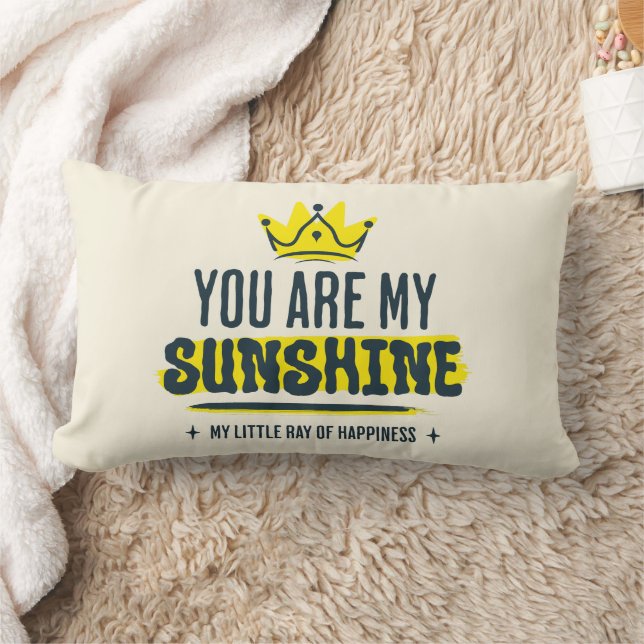 Coussin Rectangle Vous êtes mon soleil Citation Inspirante Mignonne (Couverture)