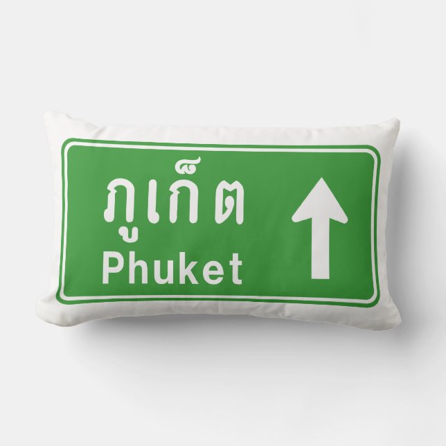 Coussin Rectangle Voyage à Phuket ⚠ véhicule routier thaïlandais ⚠ (Recto)
