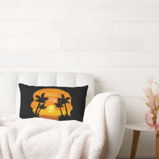 Coussin Rectangle Voyage au coucher du soleil