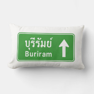 Coussin Rectangle Voyage de Buriram ⚠ Thaïlande ⚠