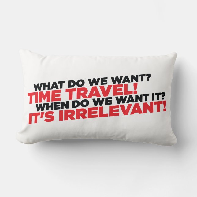 Coussin Rectangle Voyage de temps (Recto)