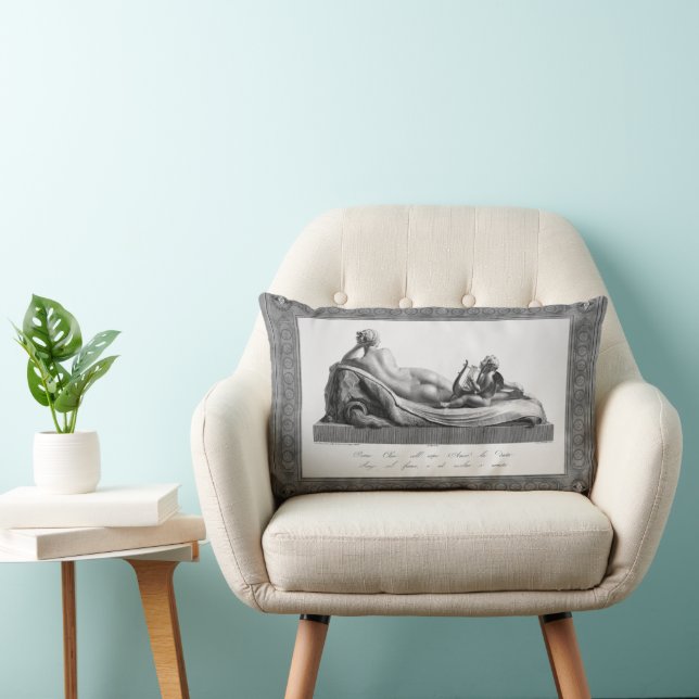 Coussin Rectangle Vue arrière de Vénus Recaillage Accompagné par Cup (Chaise)