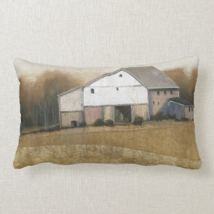 Coussin Rectangle Vue blanche de grange