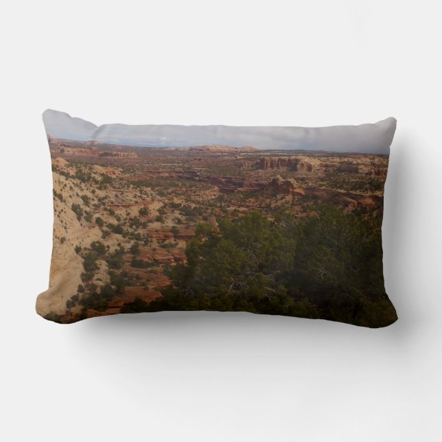 Coussin Rectangle Vue de Canyonlands depuis le sentier Neck Springs (Recto)