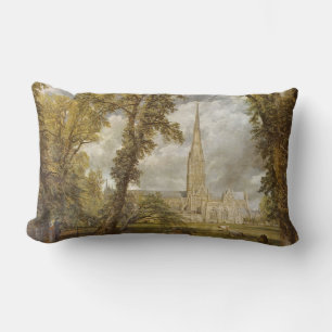 Coussin Rectangle Vue de la cathédrale de Salisbury (site anglais)