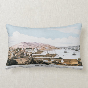 Coussin Rectangle Vue de San Francisco, 1849