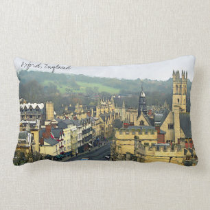 Coussin Rectangle Vue fantastique, Oxford, Angleterre, grand-rue #3