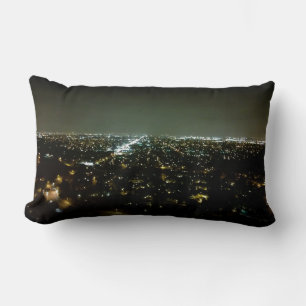 Coussin Rectangle Vue magnifique sur la ville Lumières de la nuit