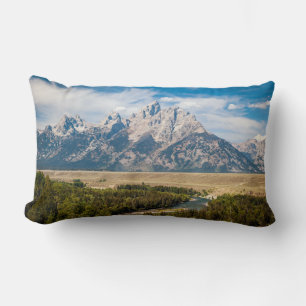 Coussin Rectangle Vue sur la rivière Snake   Parc national de Grand 