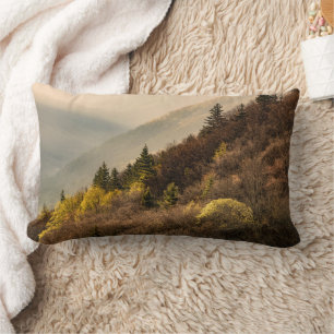 Coussin Rectangle Vue sur la vallée d'Oconaluftee Caroline du Nord