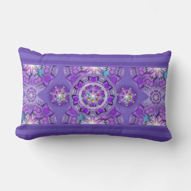 Coussin Rectangle W2 pourpre (Recto)