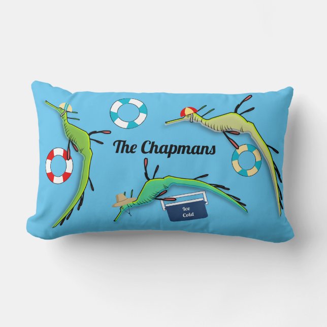 Coussin Rectangle Weedy Sea Dragons (Recto)