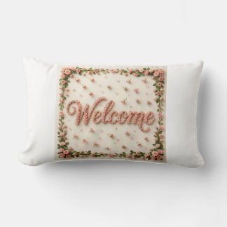 Coussin Rectangle Welcome lumbar pillow 