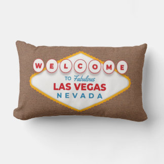 Coussin Rectangle Welcome to Fabulous Las Vegas Nevada Trendy Memory