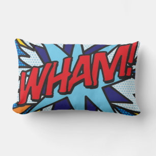 Coussin Rectangle WHAM KA-POW Drôle Moderne Cool Bande Dessinée