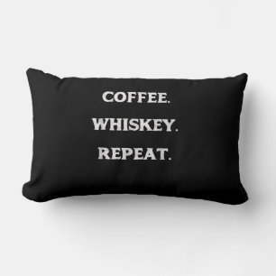 Coussin Rectangle Whiskey café Répéter