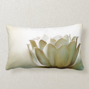 Coussin Rectangle White lotus