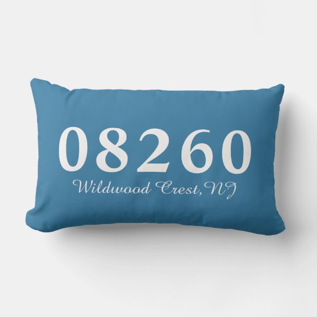 Coussin Rectangle Wildwood Crest NJ 08260 Coussin, cadeau Mariage (Recto)