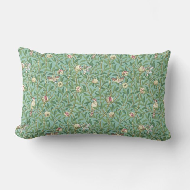 Coussin Rectangle William Morris "Bird & Pomegranate" 3. (Recto)