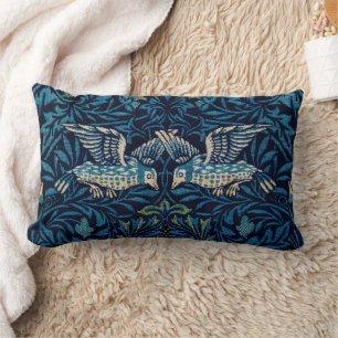 Coussin Rectangle William Morris Blue Birds Tapestry Classic