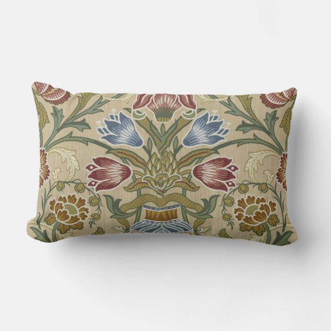 Coussin Rectangle William Morris Brocade Motif de fond d'écran flora (Recto)