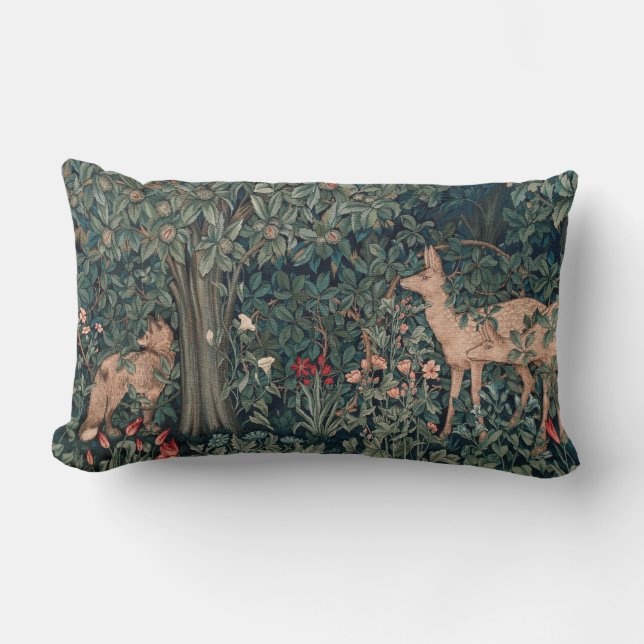 Coussin Rectangle William Morris Faune sauvage Fox (Recto)