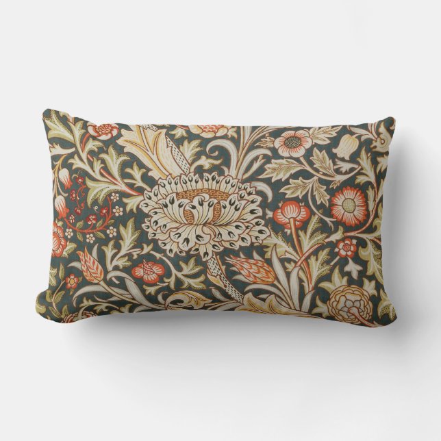 Coussin Rectangle William Morris Trent Garden Flower Classique Botan (Recto)