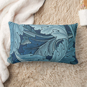 Coussin Rectangle William Morris Vintage Acanthus Foliage bleu