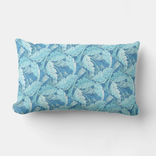 Coussin Rectangle William Morris Vintage Feuillage d'Acanthus Bleu
