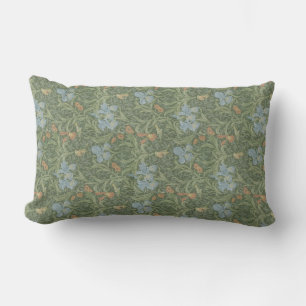 Coussin Rectangle William Morris Vintage Feuille Floral Bird Iris