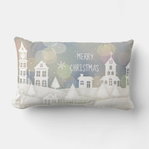 Coussin Rectangle Winter Wonderland Bokeh